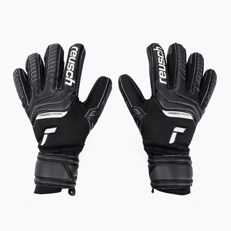 Reusch Attrakt Infinity Finger Support Torwarthandschuhe schwarz 5270720-7700