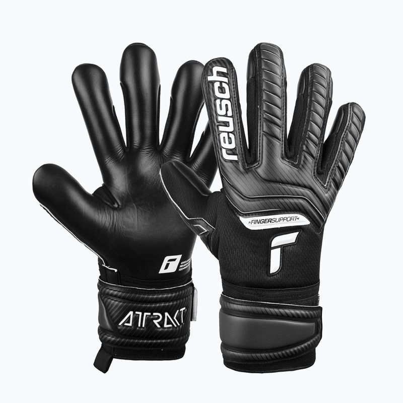 Reusch Attrakt Infinity Finger Support Torwarthandschuhe schwarz 5270720-7700 5