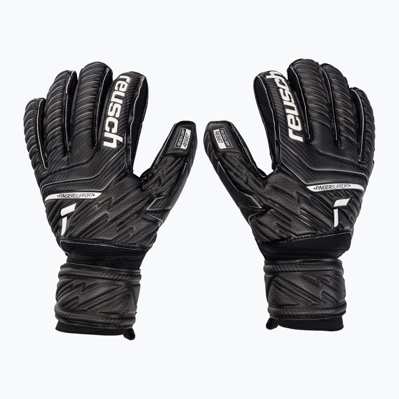 Reusch Attrakt Resist Finger Support Torwarthandschuhe schwarz 5270610-7700