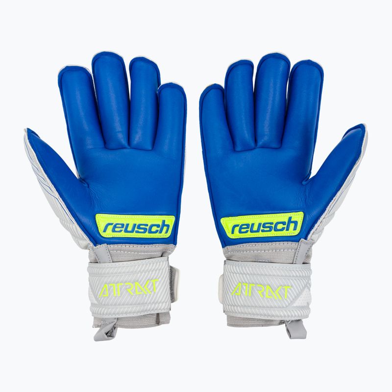 Reusch Attrakt Silver Roll Finger Junior Kinder Torwarthandschuhe grau 5272217 2