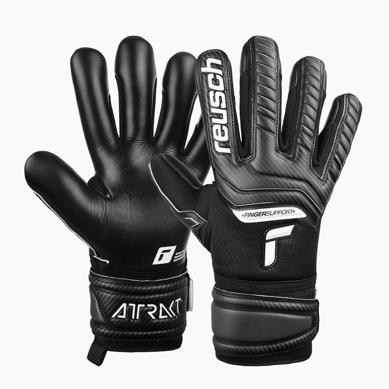 Reusch Attrakt Infinity Finger Support Kinder Torwarthandschuhe schwarz 5272720 4