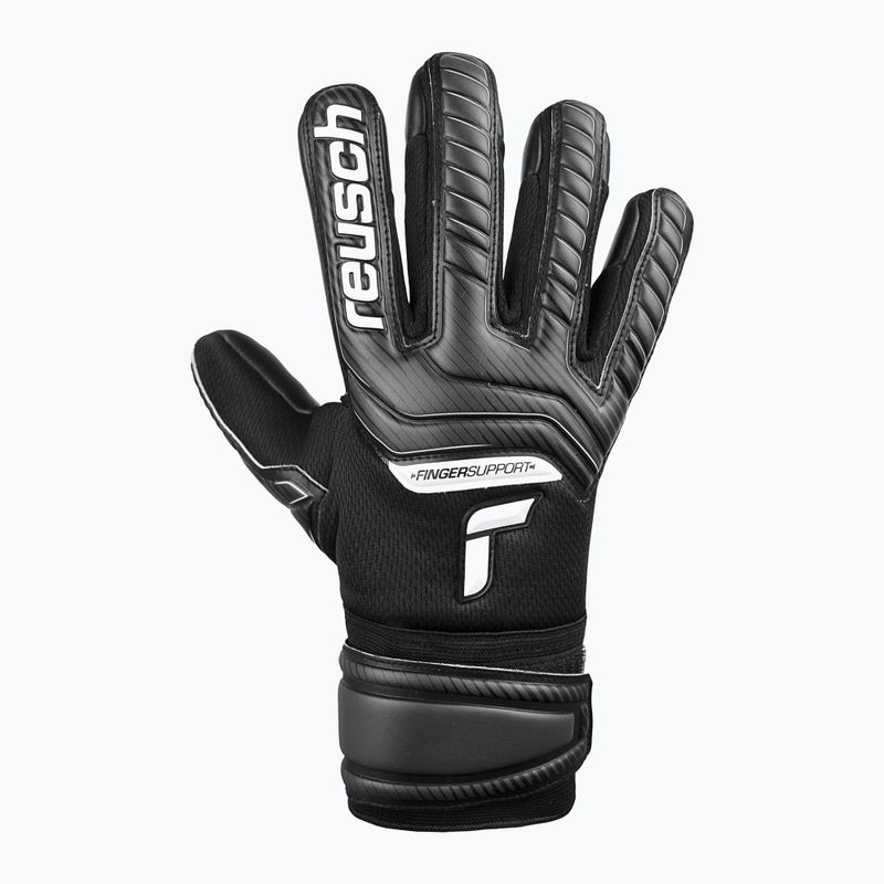Reusch Attrakt Infinity Finger Support Kinder Torwarthandschuhe schwarz 5272720 5
