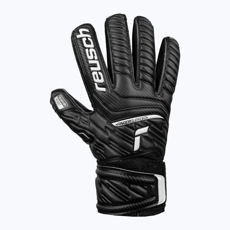 Reusch Attrakt Resist Finger Support Junior Kinder Torwarthandschuhe schwarz 5272610 6