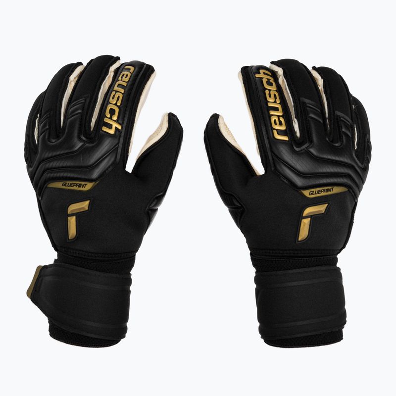 Torwarthandschuhe Reusch Attrakt Gold X GluePrint Ortho-Tec schwarz 52797