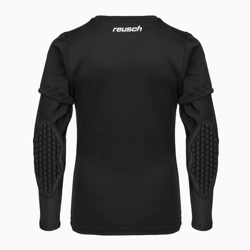 Kinder Torwarttrikot Reusch Goalkeeper Jersey Padded Junior black/silver 2