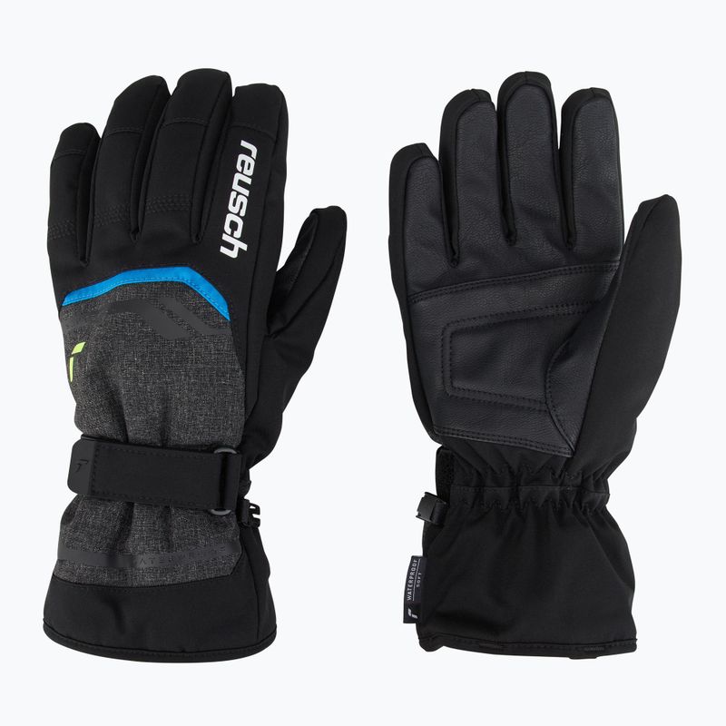 Reusch Primus R-Tex XT Skihandschuhe black melange/safety yellow/brilliant blue