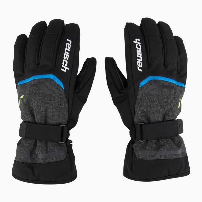 Reusch Primus R-Tex XT Skihandschuhe black melange/safety yellow/brilliant blue 2