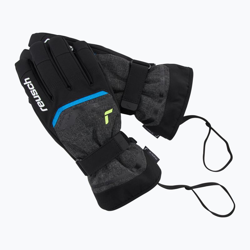 Reusch Primus R-Tex XT Skihandschuhe black melange/safety yellow/brilliant blue 6