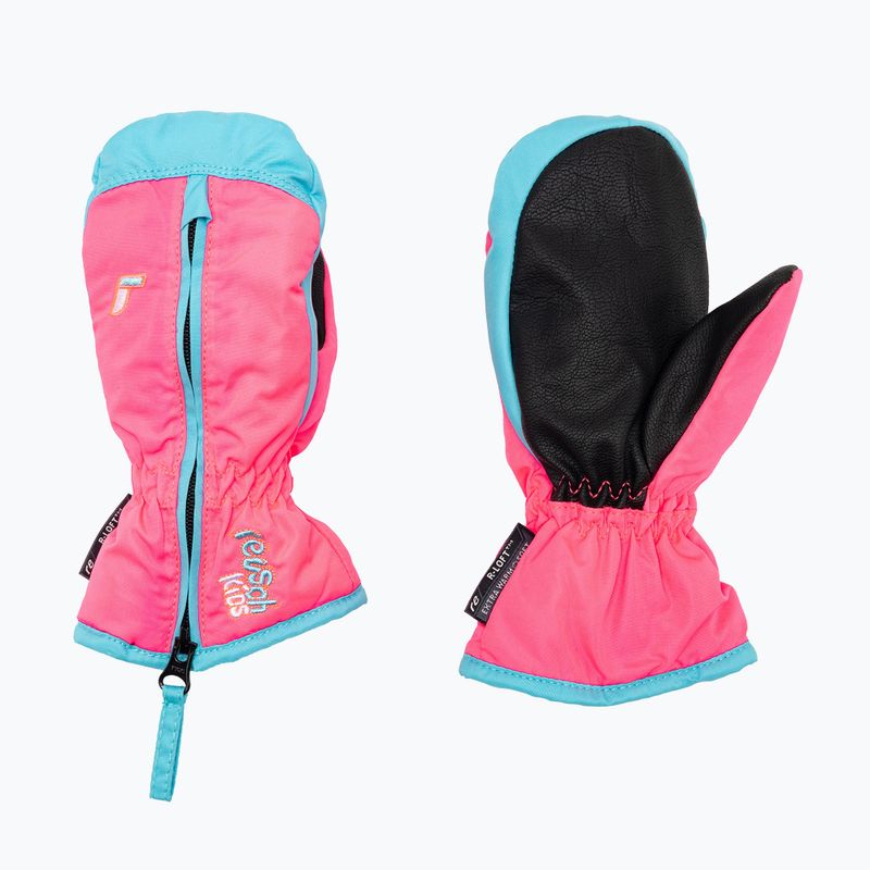 Reusch Ben Mitten Kinder-Skihandschuhe knockout pink/bachelor button