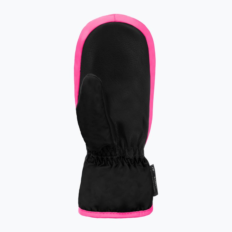 Kinder Skihandschuhe Reusch Ben Mitten black/ knockout pink 3