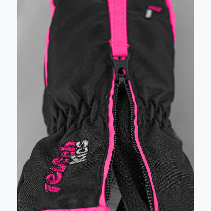 Kinder Skihandschuhe Reusch Ben Mitten black/ knockout pink 5