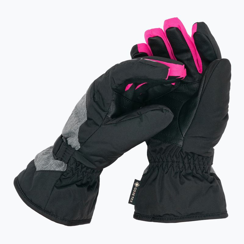 Reusch Flash Gore-Tex Kinder-Skihandschuhe schwarz/schwarz melange/pink glo