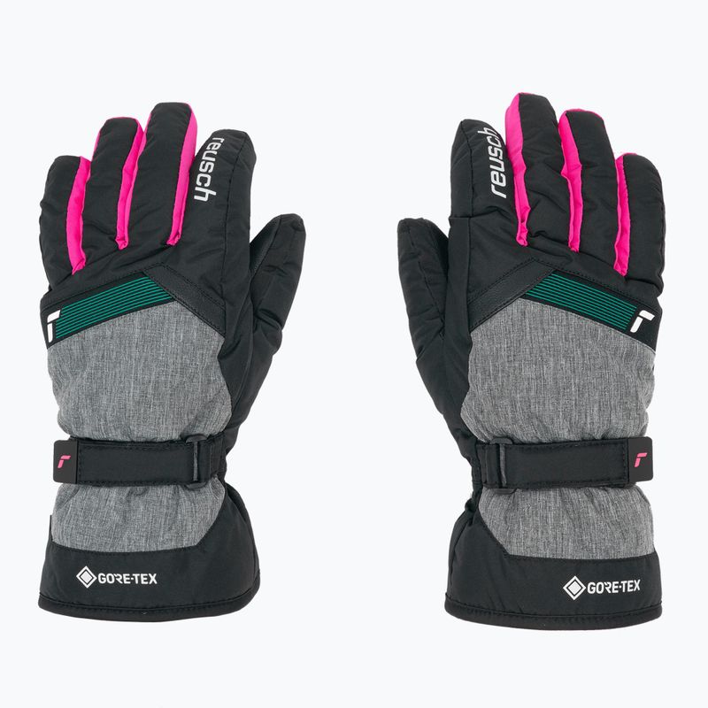 Reusch Flash Gore-Tex Kinder-Skihandschuhe schwarz/schwarz melange/pink glo 3