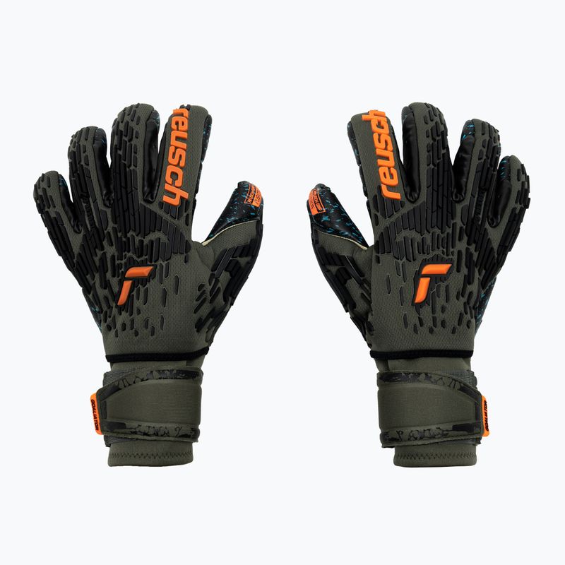 Torwarthandschuhe Reusch Attrakt Freegel Fusion Ortho-Tec Goaliator grün 5379-5555