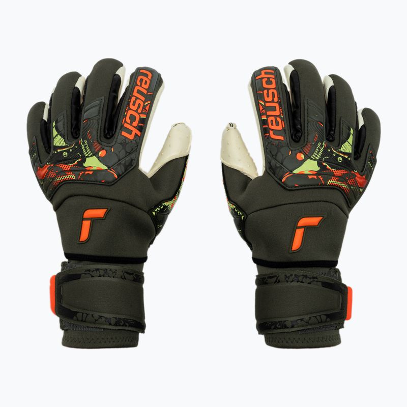 Torwarthandschuhe Reusch Attrakt Speedbump Ortho-Tec grün 53778-5556