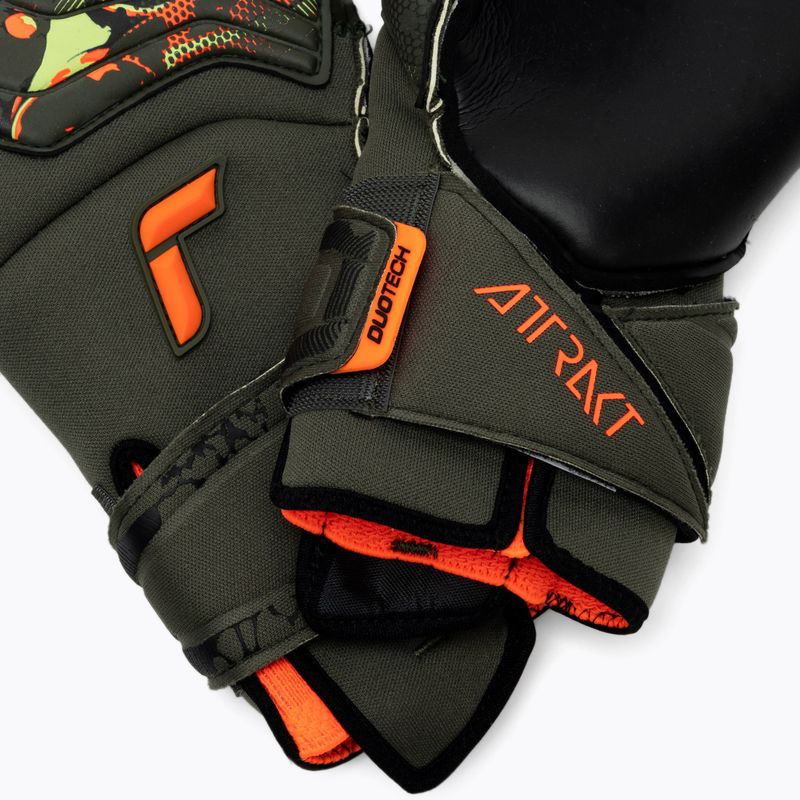 Torwarthandschuhe Reusch Attrakt Duo Evolution Adaptive Flex grün 53755-5555 5