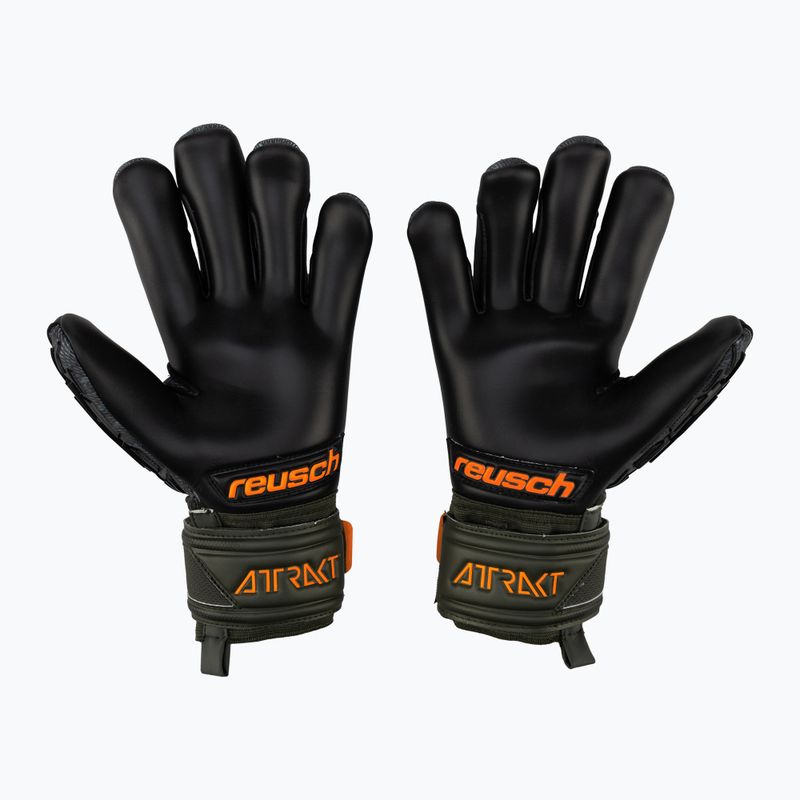 Reusch Attrakt Freegel Gold Finger Support Torwarthandschuhe schwarz 5370030-5555 2