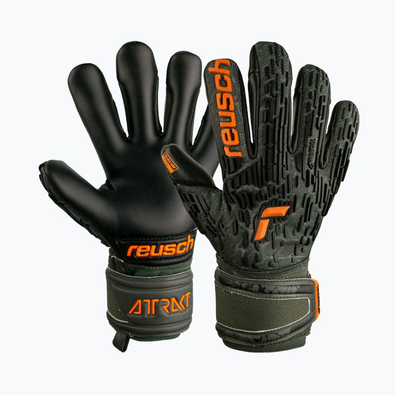 Reusch Attrakt Freegel Gold Finger Support Torwarthandschuhe schwarz 5370030-5555 4