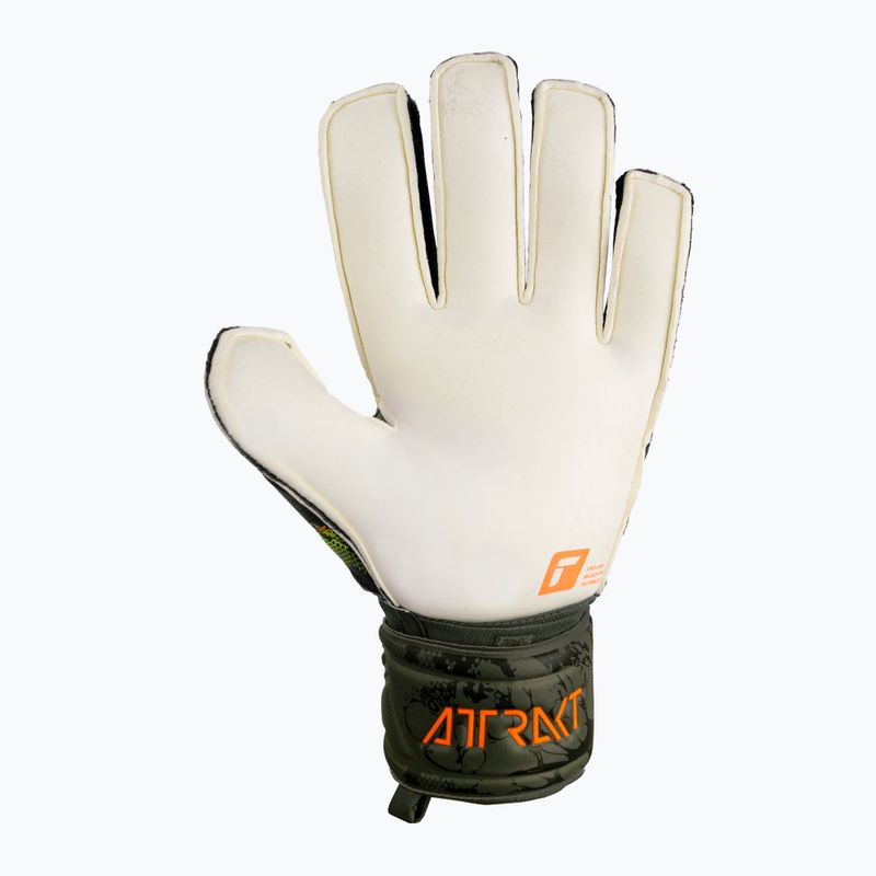 Torwarthandschuhe Reusch Attrakt Grip Finger Support grün-orange 5371-5556 7