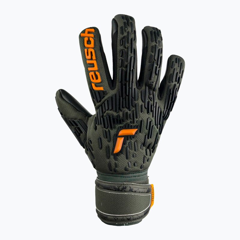 Torwarthandschuhe Reusch Attrakt Freegel Silver grün-orange 5