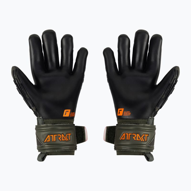 Torwarthandschuhe Reusch Attrakt Freegel Silver grün-orange 2