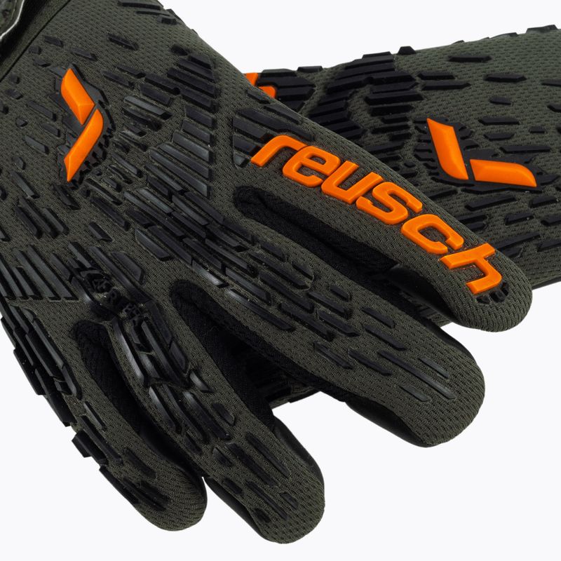 Torwarthandschuhe Reusch Attrakt Freegel Silver grün-orange 3