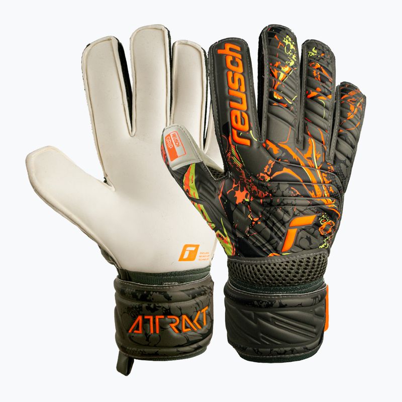 Reusch Attrakt Grip Torwarthandschuhe grün 5370018-5556 4