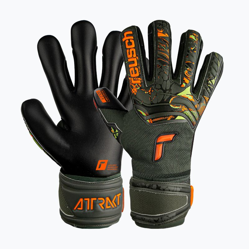 Reusch Attrakt Gold X Finger Support Junior Torwarthandschuhe grün-schwarz 5372050-5555 4