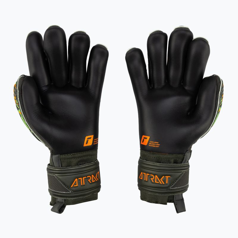 Reusch Attrakt Gold X Finger Support Junior Torwarthandschuhe grün-schwarz 5372050-5555 2