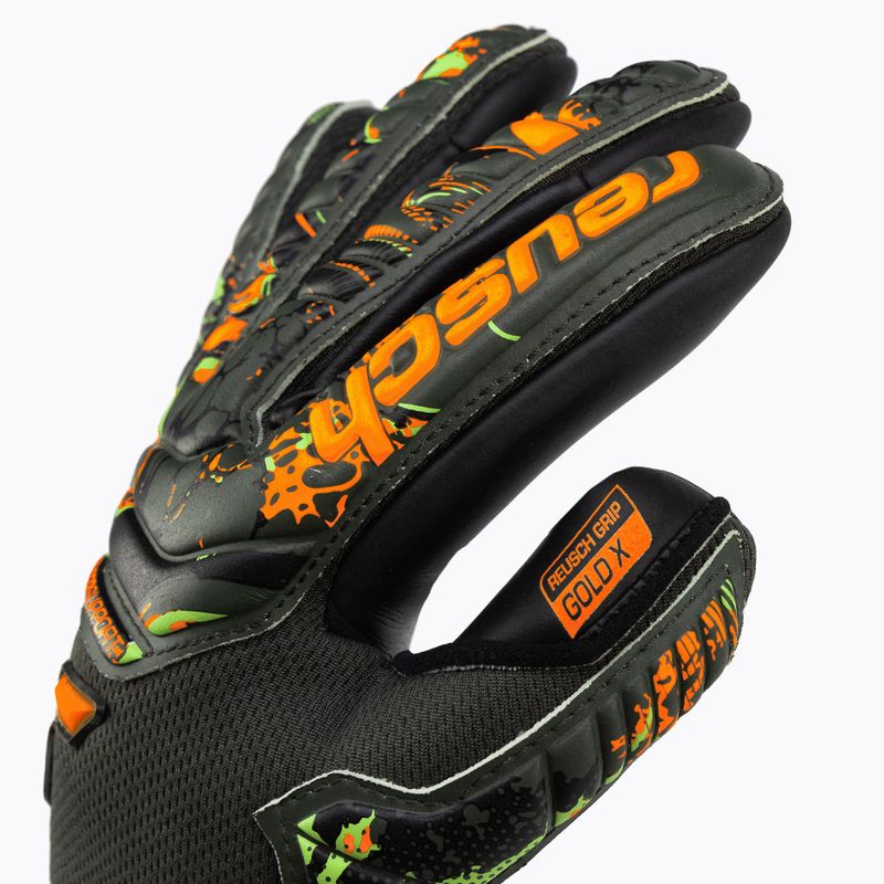 Reusch Attrakt Gold X Finger Support Junior Torwarthandschuhe grün-schwarz 5372050-5555 3