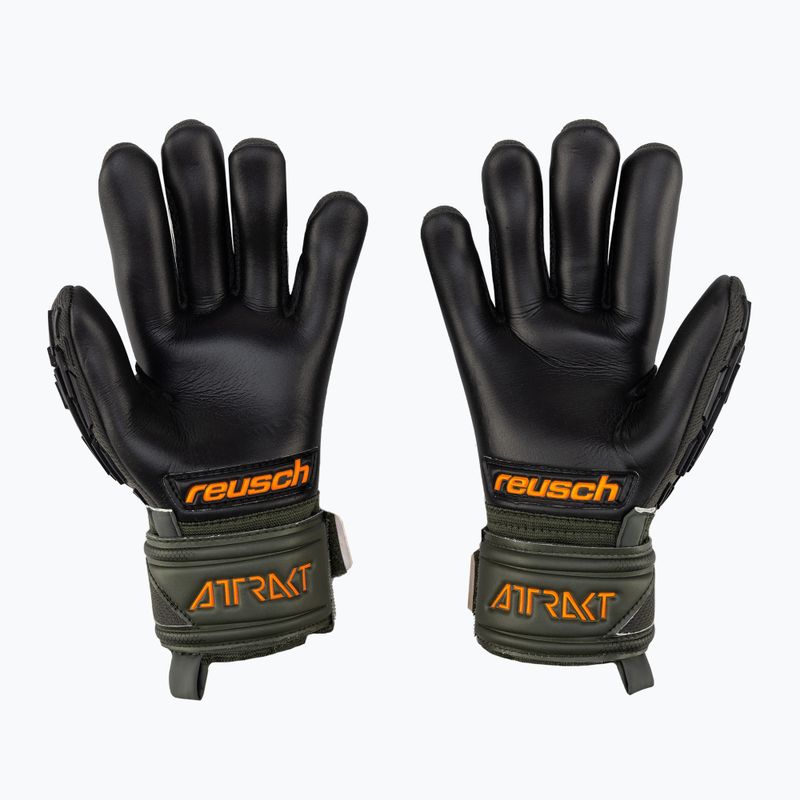 Reusch Attrakt Freegel Silver Finger Support Junior Torwarthandschuhe schwarz-grün 5372030-5555 2