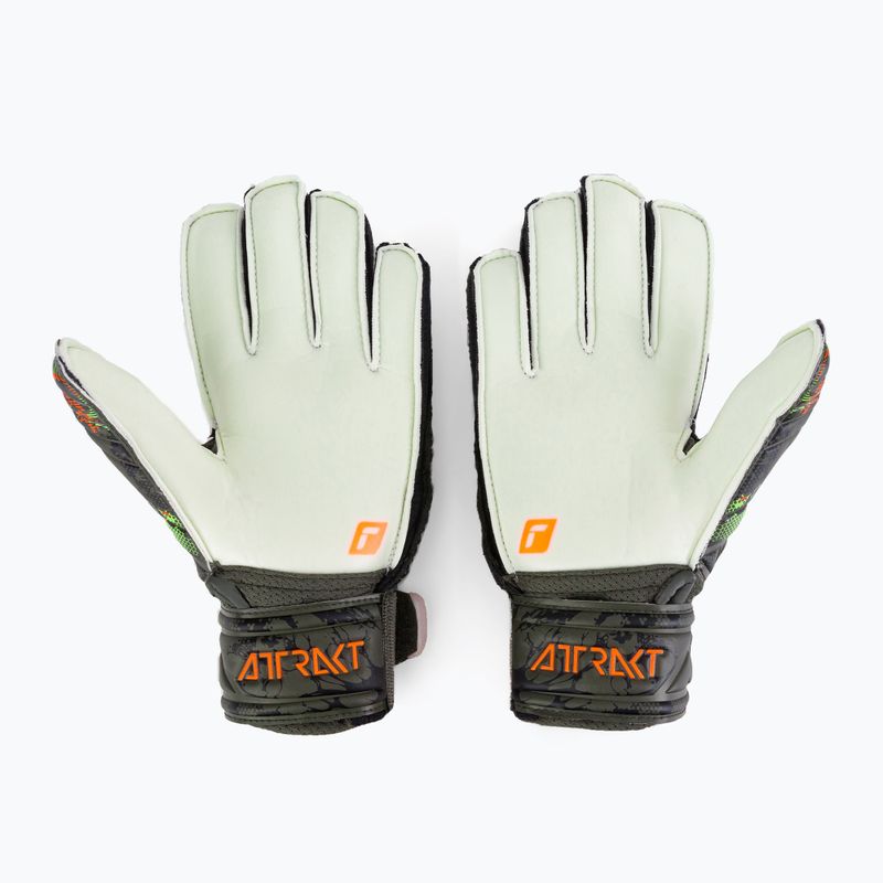 Torwarthandschuhe Kinder Reusch Attrakt Solid Finger Support Junior grün 53721-5556 2