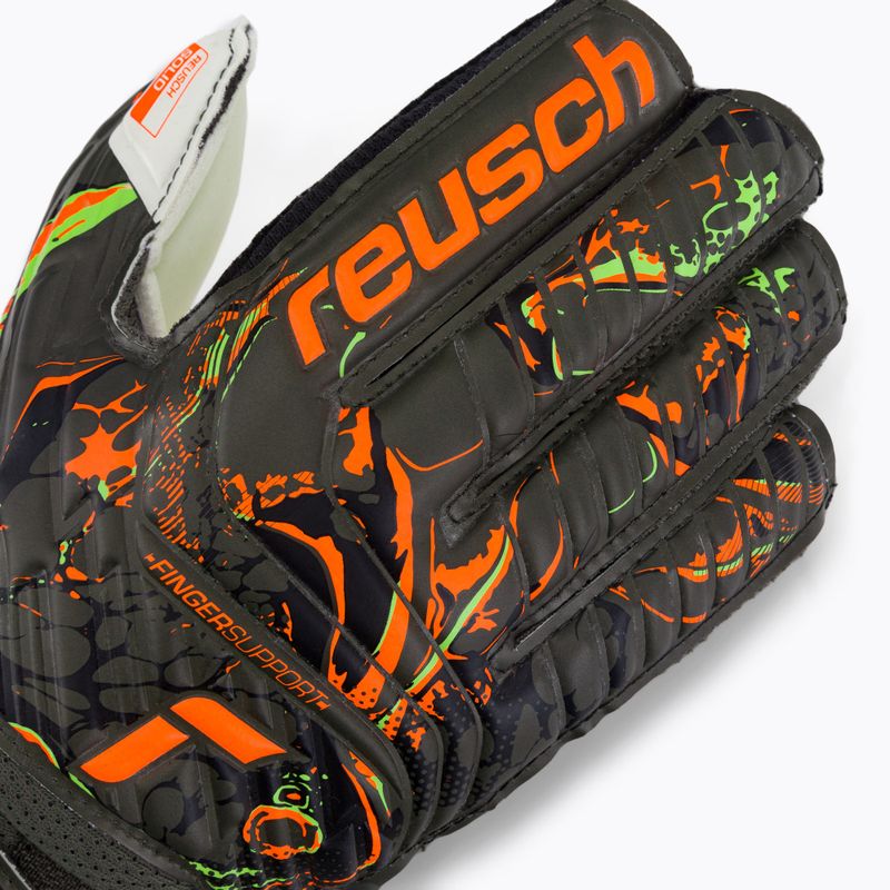 Torwarthandschuhe Kinder Reusch Attrakt Solid Finger Support Junior grün 53721-5556 3