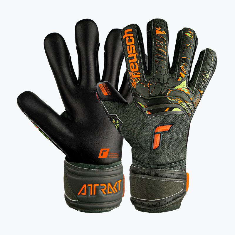 Reusch Attrakt Gold X Junior Torwarthandschuhe grün-schwarz 5372055-5555 4