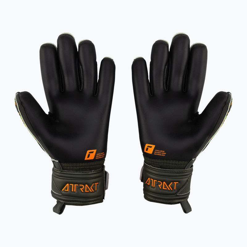 Reusch Attrakt Gold X Junior Torwarthandschuhe grün-schwarz 5372055-5555 2