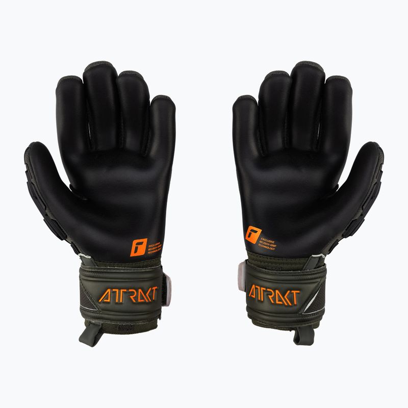 Reusch Attrakt Freegel Silver Junior Torwarthandschuhe schwarz-grün 5372035-5555 2