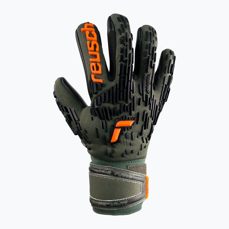 Reusch Attrakt Freegel Silver Junior Torwarthandschuhe schwarz-grün 5372035-5555 5