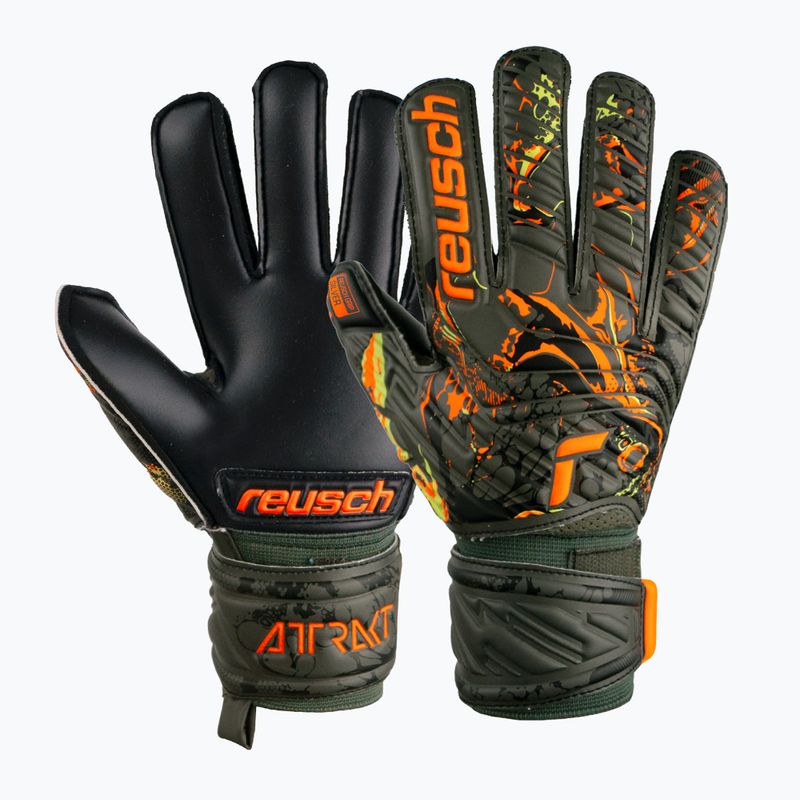 Torwarthandschuhe Kinder Reusch Attrakt Silver Junior grün 537215-5555 4