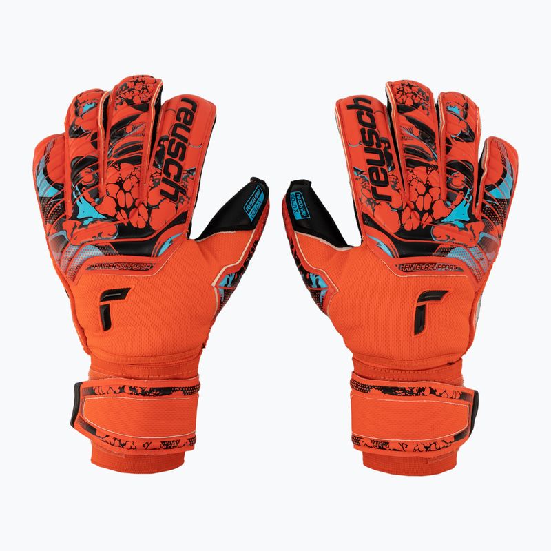 Reusch Attrakt Gold X Evolution Cut Finger Support Torwarthandschuhe rot 5370950-3333