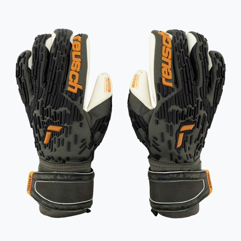 Reusch Attrakt Freegel Gold X grün Torwarthandschuhe 5370935-5556
