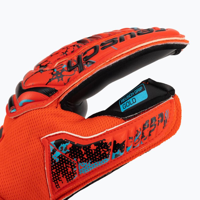 Reusch Attrakt Gold Rollfinger Torwarthandschuhe Rot 5370137-3333 3