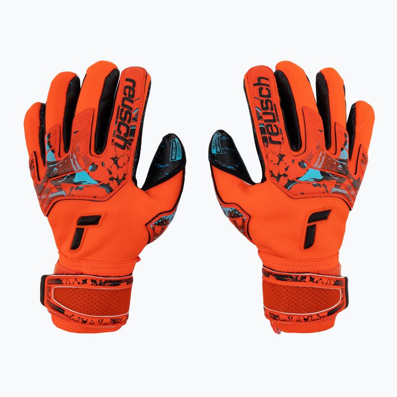 Reusch Attrakt Fusion Finger Support Guardian Junior Kinder Torwarthandschuhe rot 5372940-3333