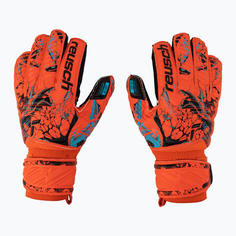 Reusch Attrakt Silver Junior Kinder-Torwarthandschuhe rot 5372215-3333