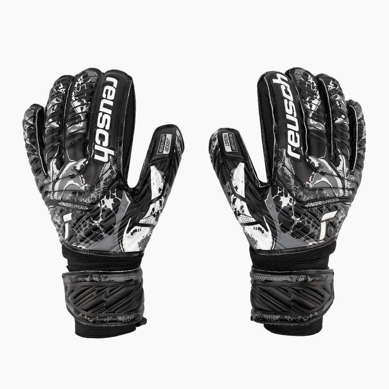 Reusch Attrakt Resist Finger Support Torwarthandschuhe schwarz 5370610-7700