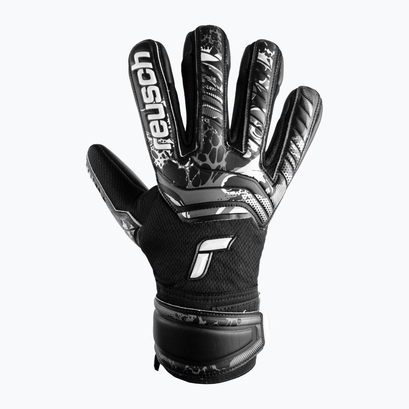 Reusch Attrakt Infinity Finger Support Junior Kinder Torwarthandschuhe schwarz 5372720-7700 4