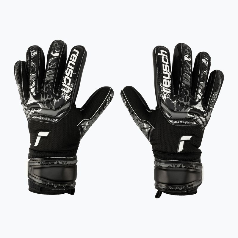 Reusch Attrakt Infinity Finger Support Junior Kinder Torwarthandschuhe schwarz 5372720-7700