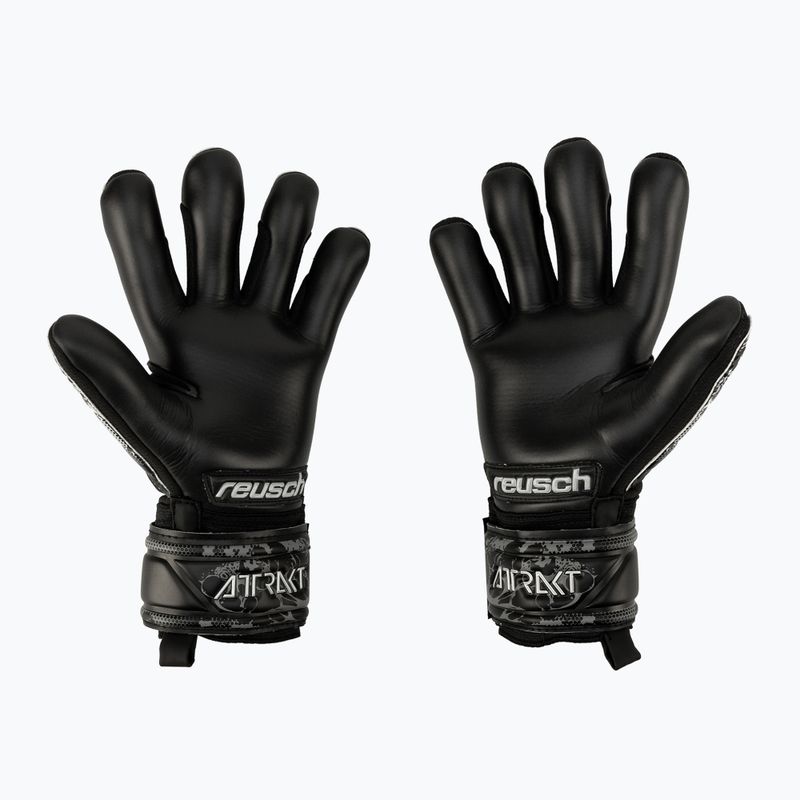 Reusch Attrakt Infinity Finger Support Junior Kinder Torwarthandschuhe schwarz 5372720-7700 2