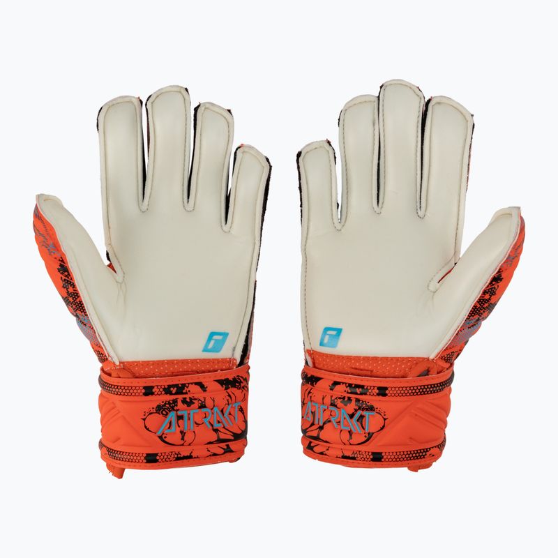 Reusch Attrakt Solid Finger Support Junior Kinder Torwarthandschuhe rot 5372510-3334 2