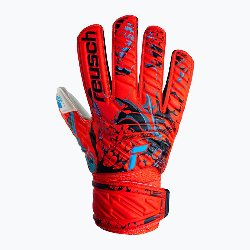 Reusch Attrakt Solid Finger Support Junior Kinder Torwarthandschuhe rot 5372510-3334 4