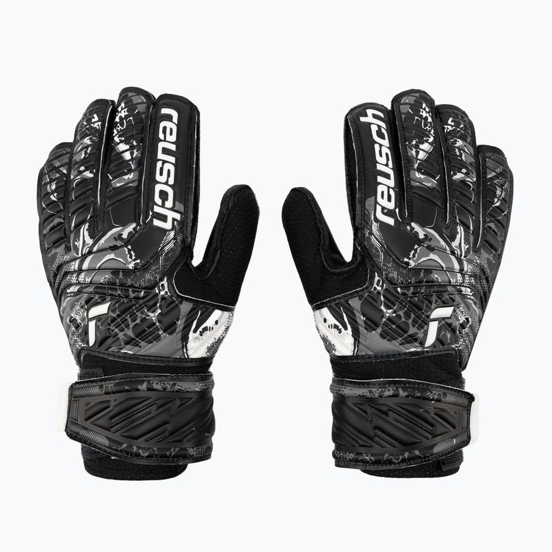 Reusch Attrakt Solid Junior Kinder Torwarthandschuhe schwarz 5372515-7700